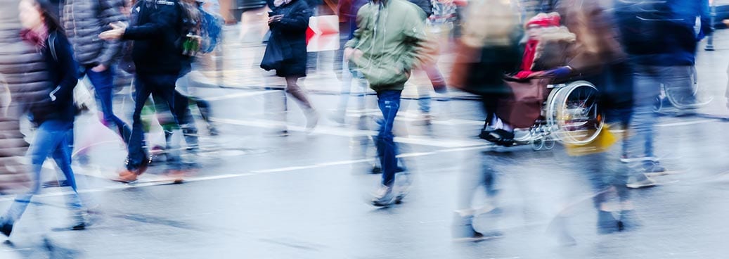 People at a Crosswalk