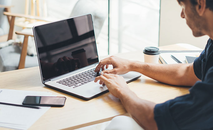 Man on laptop