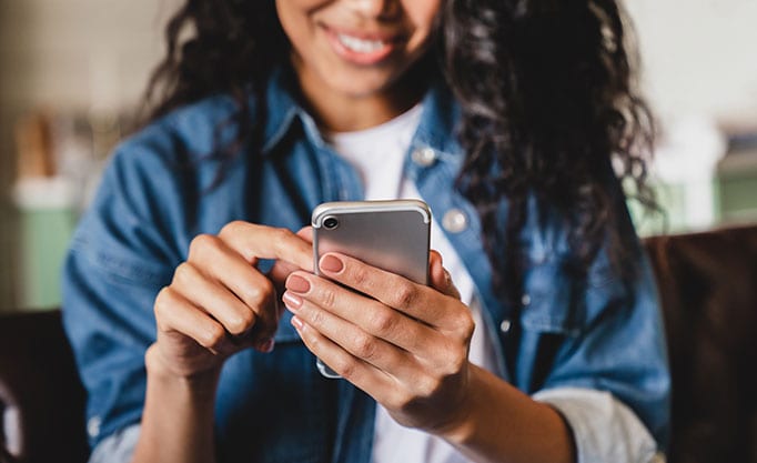 Woman Texting